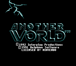 Another World Title Screen